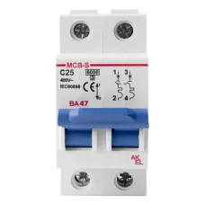Выключатель автоматический ВА47-MCB-S-2P-C25-AC 2P/25A/C/6кА
