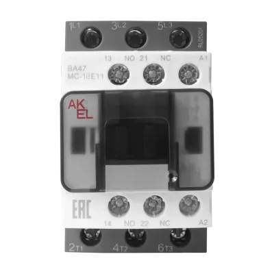 Контактор ВА47 MC-18E11M7 3P 1NO+1NC/18A/220VAC