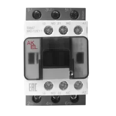 Контактор ВА47 MC-12E11M7 3P 1NO+1NC/12A/220VAC