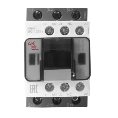 Контактор ВА47 MC-12E11M7 3P 1NO+1NC/12A/220VAC