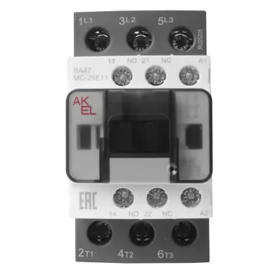 Контактор ВА47 MC-25E11M7 3P 1NO+1NC/25A/220VAC