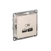 ATLASDESIGN USB РОЗЕТКА A + тип-C 45W высокоскор.заряд. QC,PD, механизм, БЕЖЕВЫЙ ATLASDESIGN USB РОЗЕТКА A + тип-C 45W высокоскор.заряд. QC,PD, механизм, БЕЖЕВЫЙ