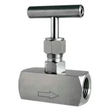 Клапан игольчатый 304-304-T-Ht 2'' Ду50 Ру400 резьбовой, корпус нержавеющая сталь 304, уплотнение металл, с Т-образной рукояткой
