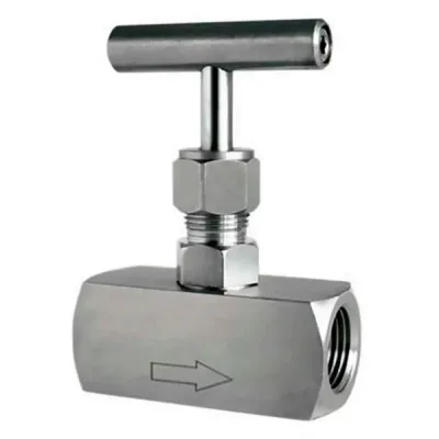 Клапан игольчатый 304-304-T-Ht 2'' Ду50 Ру400 резьбовой, корпус нержавеющая сталь 304, уплотнение металл, с Т-образной рукояткой