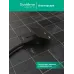 Лючок MultiDeS с розеткой 2К+З 16А/250В IP44 с монтажной коробкой для бетонных полов Чёрный матовый тип MDK21