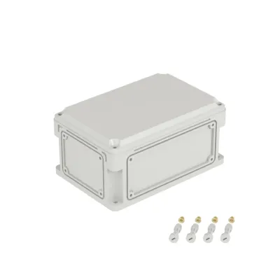 Корпус IP67,300х200х146 (выс.крышки 21),стнк.выбв.флнц.,непрозр.крыш.