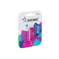 Батарейка аккумуляторная ААА 800 мАч блистер 2 шт