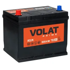 Аккумулятор автомобильный VOLAT Prime Asia 70Ah L+ (нижний борт)