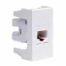 Ком.роз. RJ45 кат.6 (8P8C, Hyperline, Dual IDC 110&Krone) Viva, белая, 1мод