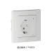 ATLASDESIGN SMART РОЗЕТКА с заземл., со шт., Zigbee, L+N, 16А, мех., БЕЛЫЙ