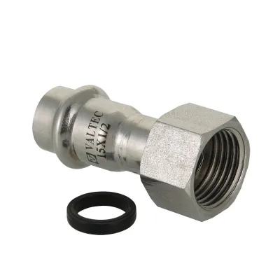 Соединитель нержавеющая сталь 28x3/4' НГ с накидной гайкой