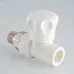 Клапан для радиатора 25x3/4' прямой полипропиленовый PPR белый