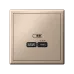 ARTGALLERY USB розетка тип-С 65Вт высокоскор.заряд. QC, PD, механизм, песочный