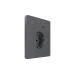 Розетка С/У с ЗК и зар.устр.USB А+С 20Вт (250В, 16А, защит.шторки), Вулканический пепел , Systeme Infinity