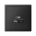 ARTGALLERY USB розетка A + тип-C 45Вт высокоскор.заряд. QC, PD, механизм, базальт