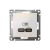 ATLASDESIGN USB РОЗЕТКА тип-C 65W высокоскор.заряд. QC, PD, механизм, ЖЕМЧУГ