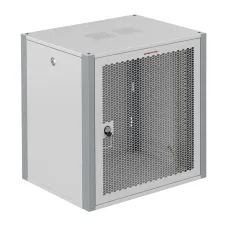 Шкаф телекоммуникационный настенный 19' 15U дверь перфорированная IP20. 600x450x720mm(ШхГхВ) цвет серый(RAL 7035/RAL7000)