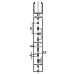 Короб перфорированный, синий RL6 40x80
