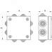 Коробка стальная FS с кабельными вводами и клеммниками IP55 150х150х80мм  5р  450V 30A 16мм.кв