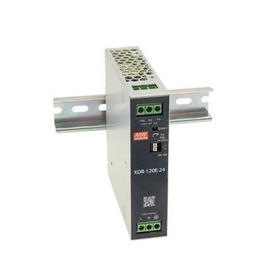 AC-DC, 120Вт, вх.85…264V AC, 47…63Гц 120…370В DC, вых.48В2.5A (пиковый 3.25А), рег. вых 48...55В, изол.3000В AC, DC OK, в кожухе на DIN-рейку 30х125,2х116мм,-40…+70°С, 3 года гарантии