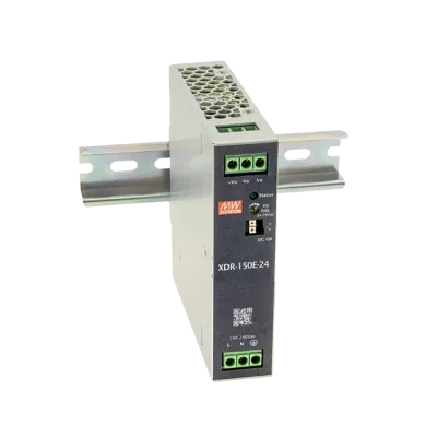 AC-DC, 150Вт, вх.85…264V AC, 47…63Гц 120…370В DC, вых.48В3.25A (пиковый 4.23А), рег. вых 48...55В, изол.3000В AC, DC OK, в кожухе на DIN-рейку 30х125,2х116мм,-40…+70°С, 3 года гарантии