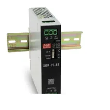 Источник питания AC-DC, 75Вт, вх.85…305В AC,  47…63Гц /80…431В DC, вых.24В/3.12A (пиковый 6.25А), рег. вых 24…29В, изол.3000В AC, SEMI47, DC OK, Remote Ctrl, в кожухе на DIN-рейку 30х12