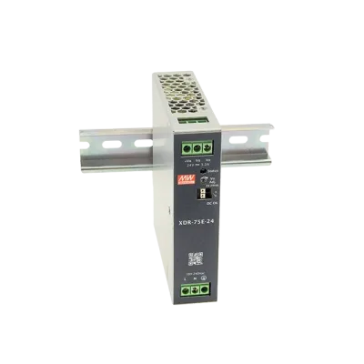 AC-DC, 75Вт, вх.85…264V AC, 47…63Гц 120…370В DC, вых.12В6.3A (пиковый 9.375А), рег. вых 12...15В, изол.3000В AC, DC OK, в кожухе на DIN-рейку 30х125.2х116мм,-40…+70°С, 3 года гарантии