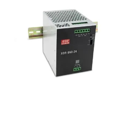 Источник питания AC-DC, 960Вт, ККМ, вх.85…305В AC, 47…63Гц/80...431В DC, вых.24В/40A, (пиковый 80А), рег.  вых 24...29В, изол.3000В AC, в кожухе на DIN-рейку 96х125.2х132мм,-40…+85