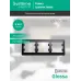 GLOSSA 3-постовая РАМКА. горизонтальная. АНТРАЦИТ
