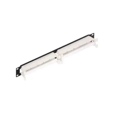 Патч-панель 110 типа 19'' 1U 100 пар с этикеткой белая