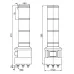 Светосигнальный маячок INNOCONT SFL100B-024-RYG