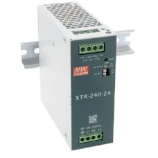 Блок питания AC-DC, 240Вт, ККМ, 3-х ф., вх. 320…600В AC, 47…63450…800В DC, вых.24В10A, (пиковый 15А), рег.  вых 24…29В, изол.3000В AC, в кожухе на DIN-рейку 48х125.2х125мм,-40…+85°