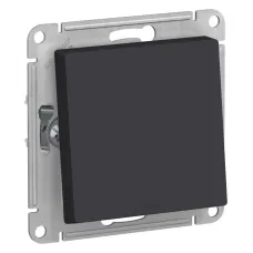 ATLASDESIGN AQUA 1-клавишный ПЕРЕКЛЮЧАТЕЛЬ IP44, сх.6, 10АХ, механизм, КАРБОН