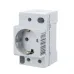 Розетка модульная на DIN-рейку 2P+PEN 16A РМ-102 220В DEKraft