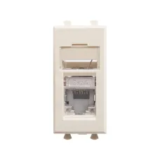 Компьютерная розетка ''Ванильная дымка'' ''Avanti'' RJ-45 модульная, кат. 6 экран, 1 мод