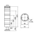 Светосигнальная колонна INNOCONT TL70B-220-RYG-55