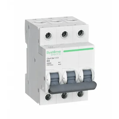 Автоматический выключатель C 3A 3P 4,5kA City9 Set