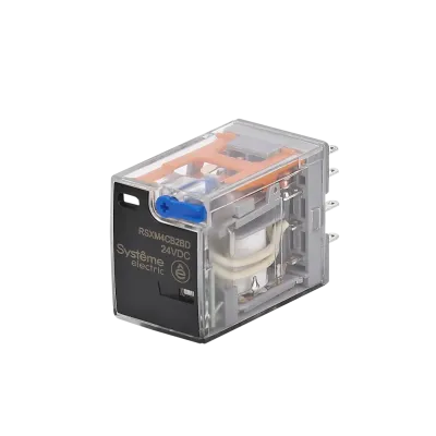 Реле промежуточное 5A 4CO 24VDC тест кнопка LED