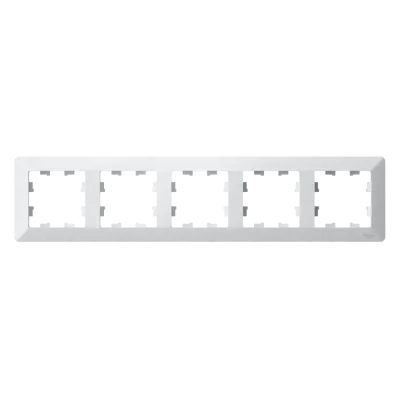 ATLASDESIGN AIR 5-постовая РАМКА, БЕЛЫЙ/дымчатый черный