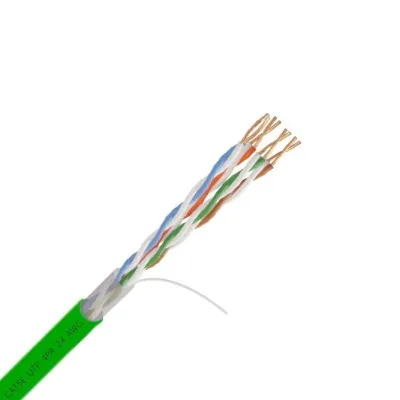 Витая пара U/UTP cat5e 4х2х24AWG CCA PVC IN ЗЕЛЕНЫЙ 305м