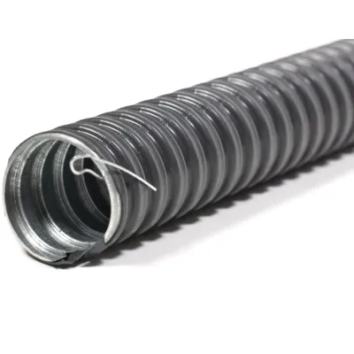 Металлорукав в ПВХ изоляции МРПИ НГ  50  (20 м/уп.) черный с протяжкой ГОФРОМАТИК