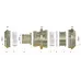 Муфта соединительная МТР-ЛС-Т25-МР25 IP67 ГОФРОМАТИК металлорукав-труба