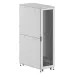 Шкаф напольный разобранный 19'' IT-CQE-N 42U 600x1000 мм, крыша с вырубкой, дверь перф. и двойная перф., двойные боковые панели, серый RAL7035