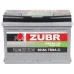 Аккумулятор автомобильный ZUBR Premium 80Ah R+