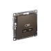 ATLASDESIGN USB РОЗЕТКА тип-C 65W высокоскор.заряд. QC, PD, механизм, МОККО
