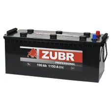 Аккумулятор автомобильный ZUBR Professional 190Ah L+