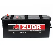 Аккумулятор автомобильный ZUBR Professional 220Ah R+ (болт)