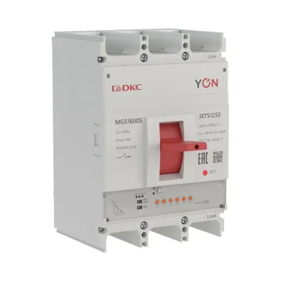 Выключатель автоматический YON max MGS1600S 3P 500-1250А 66кА с электронным расцепителем ETS