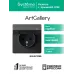 ARTGALLERY розетка с заземл. со шт. с крышк, 16А, IP44, механизм, карбон