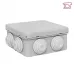 Коробка распаячная с крышкой КМР-030-031 наружная, 85х85х40, АБС, серая, 7 входов, IP54 EKF PROxima